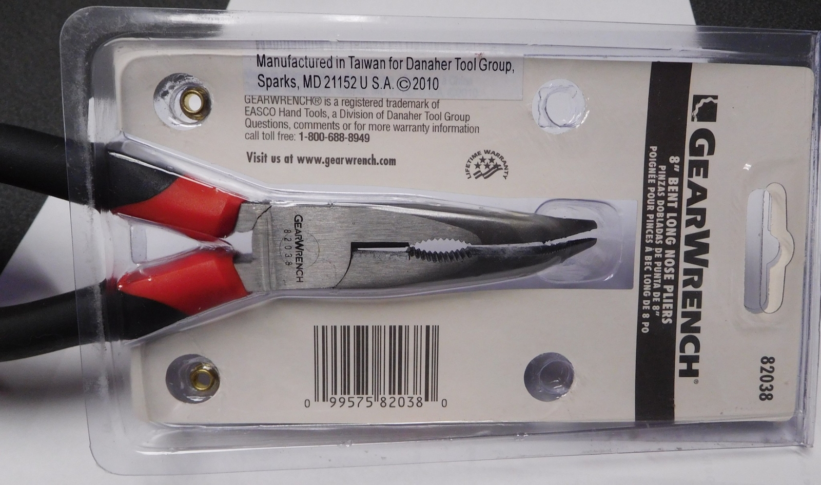 Gearwrench 82038 8" Bent Long Nose Pliers 99575820380 eBay