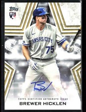 2023 Topps Series 2 Brewer Hicklen Rookie Baseball Stars Auto #BSA-BHI RC Royals