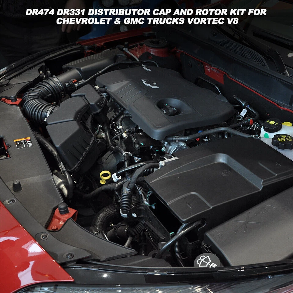 Kit de rotor de tapa de distribuidor de encendido para Chevy GMC C/K 1500 2500 3500 V8 5,0 L 5,7 L Foto 4 de 4