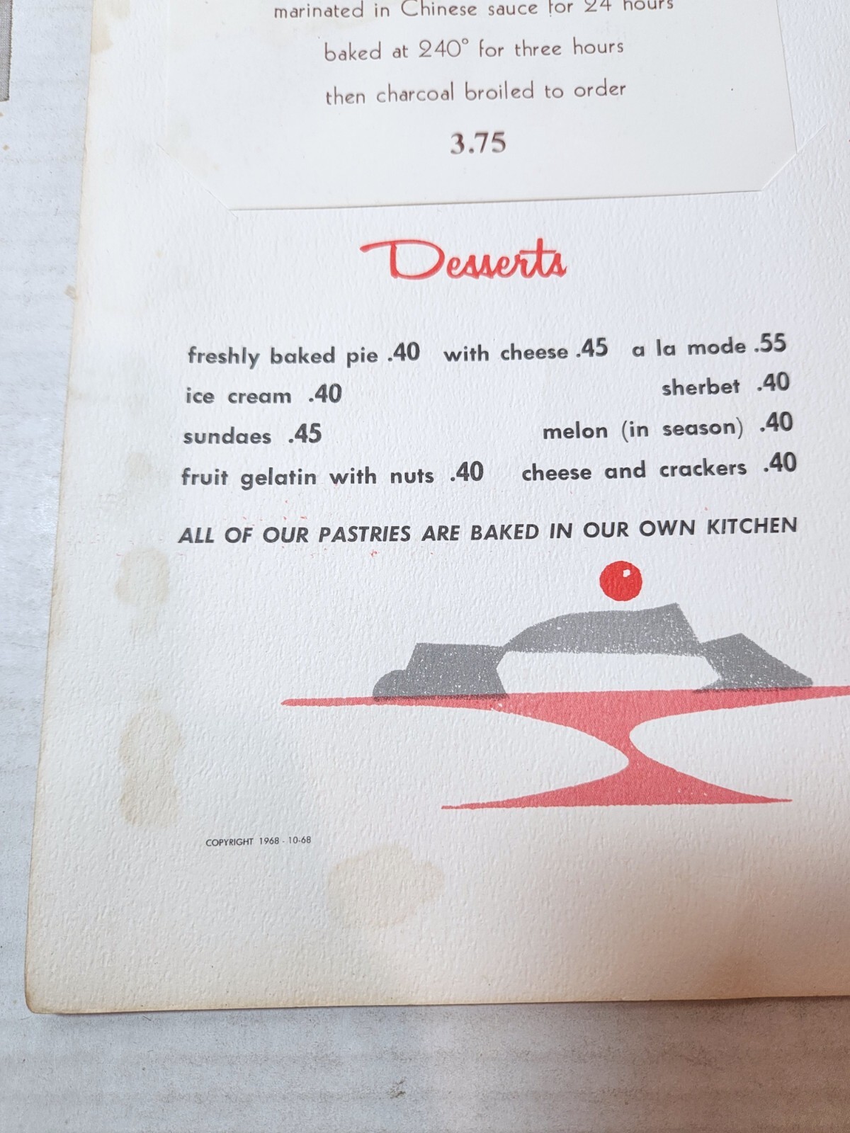 1968 Charcoal Inn Pantlind Hotel restaurant menu Grand Rapids, Michigan