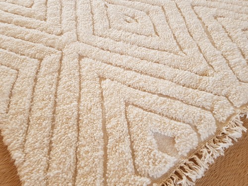 Beni Ourain Rug 8'x4'11 Ft Berber Carpet 100% Wool, Vintage Moroccan Rug, Azilal - Bild 11 von 12