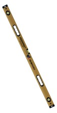 Wasserwaage 120-200cm DEWEPRO Alu Richtwaage, Gold eloxiert, 3 Libellen, Griffe
