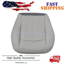 Fits 2005-2010 Chrysler 300c Limited Driver Bottom Leather Seat Cover Gray