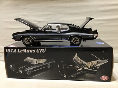 1972 Pontiac Lemans GTO Black Diecast Model in 1 18 Scale by 1972 Pontiac Lemans GTO Black Diecast Model in 1 18 Scale by
