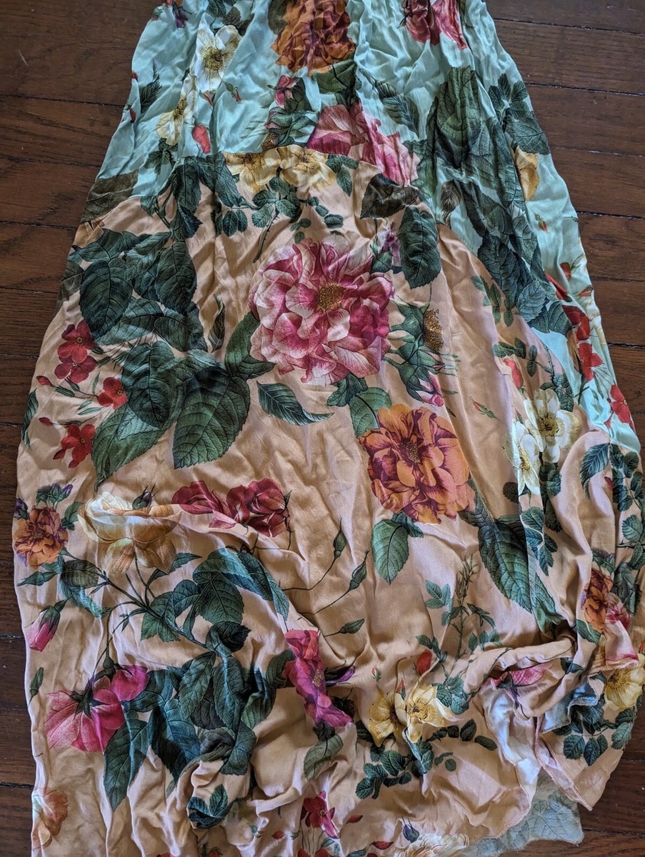 farm rio marilla maxi dress Green Ayla Long Sleeve Ruffled Maxi Dress