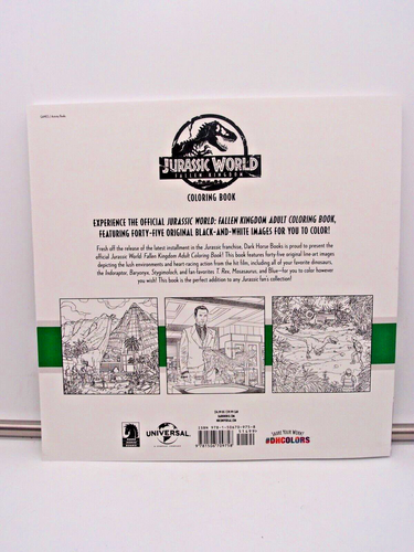 Jurassic World: Fallen Kingdom Coloring Book (Dark Horse, 2019) - Picture 2 of 7
