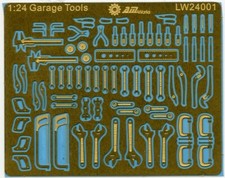 1/24 Scale Mechanic Tools Connectionless Photoetch LW24001