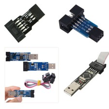 USBASP AVRISP USBISP Programmer USB 10 Pin Convert to 6 Pin Adapter Board STK50