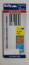 12 Staedler Rally No. 2 HB Writing Pencils