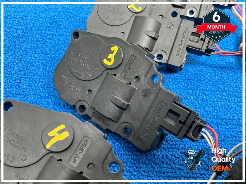 2015 - 2021 PORSCHE MACAN HVAC FLAP SERVO AIR MOTOR ACTUATOR SET OF 10 OEM - Image 4 of 4