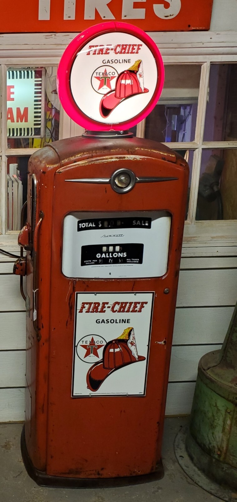 TEXACO FIRE CHIEF GAS PUMPVINTAGE 966 MODEL GAS PUMP eBay