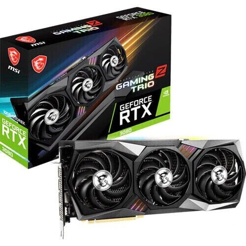 MSI GeForce RTX 3080 GAMING Z TRIO 10G LHR GDDR6X Graphics card F/S - Picture 1 of 5