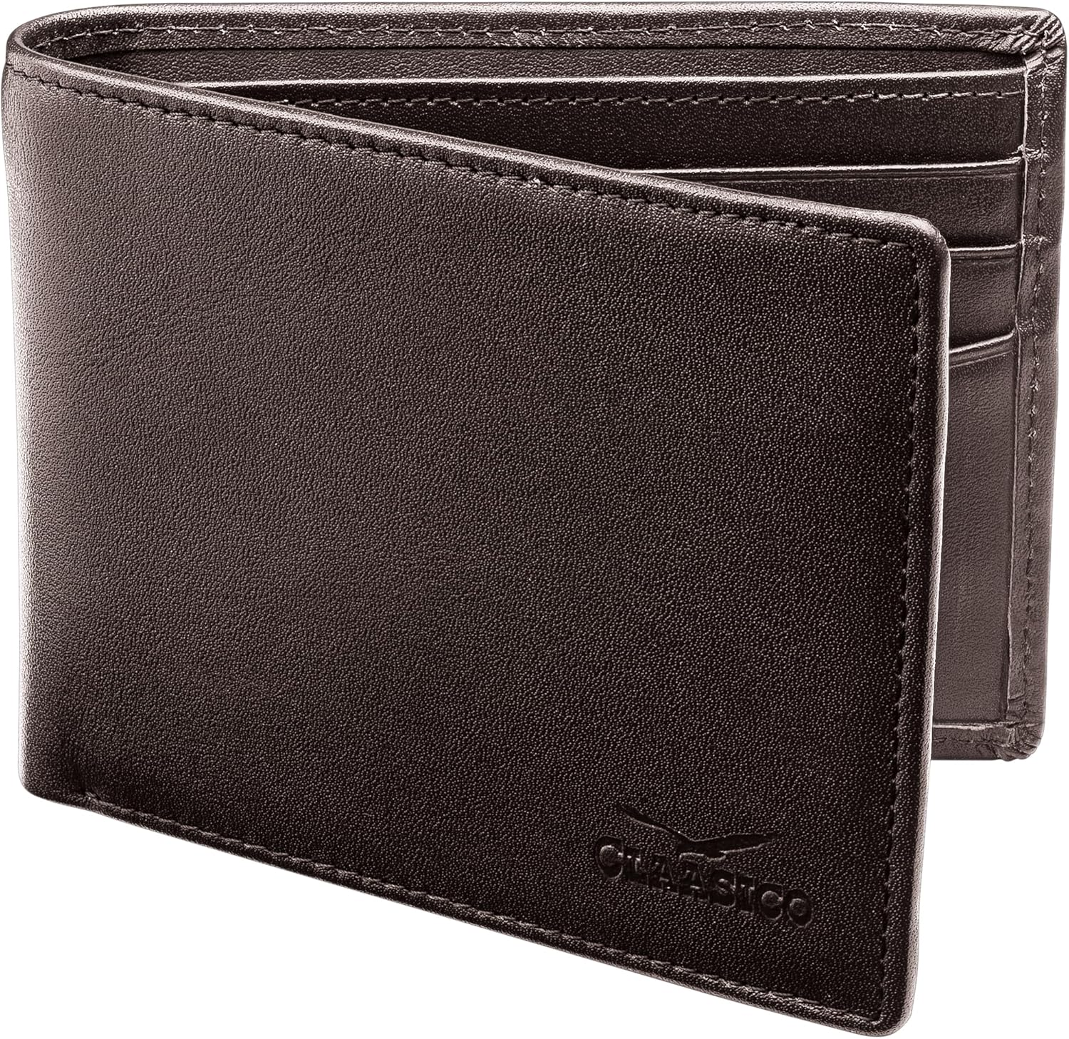 Slim RFID Blocking Genuine Leather Bifold Wallet for Men - Perfect Gift-image