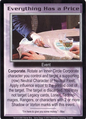 Babylon 5 Crusade CCG TCG Rare Card Selection Precedence - Picture 14 of 32