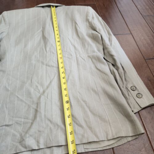 Kasper A.S.L Jacket Women's Blazer Pinstripe Tan - Size 10 - Picture 18 of 19