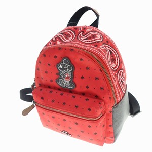 mickey mouse patch campus backpack by coach