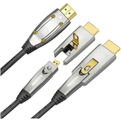 AOC 15m HDMI Glasfaserkabel mit 18 Gbit/s, ideal für Blu-ray, 3D-Videos und mehr