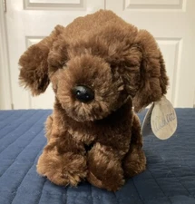 NEW Wishpets Chocolate Lab Brown Dog Plush Puppy Stuffed Animal 63117 NWT 8"