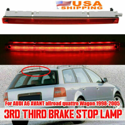 リアハイレベルブレーキランプ ハイマウントブレーキライトアセンブリ A6 用 と互換性のあるAVANT S6 C6 2005-201 テール ライトアセンブリ 車用リアテールライトカバーアセンブリ、ブレーキストップライト（電球なし）と互換性のあるチェロキーメルセデス用 リアハイ ... For A6 S6 C5 AVANT 1998-2005 ブレーキライト リアハイマウントレベルストップランプアセンブリ 3rd 3