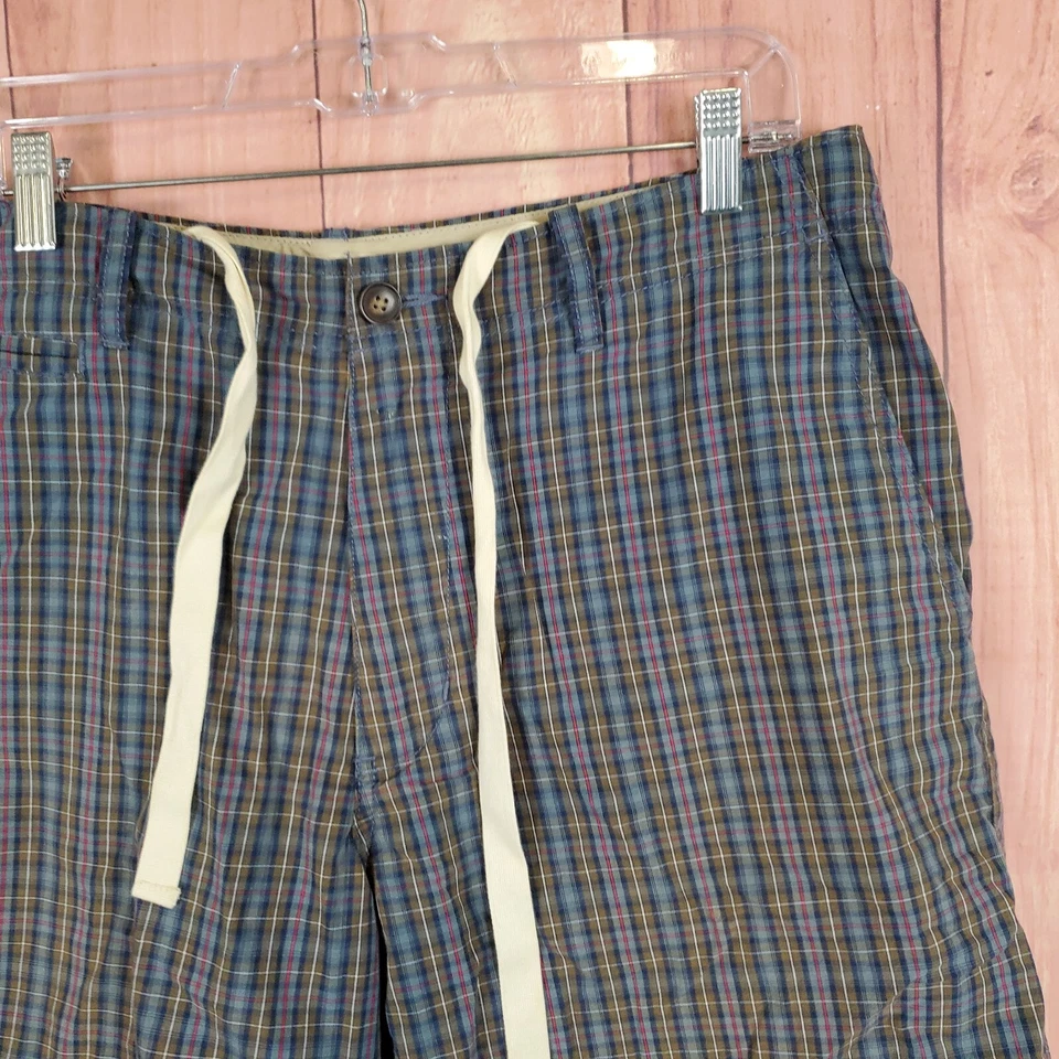 Pantalones cortos de campo a cuadros J Crew para hombre talla 34 cordón J. Tripulación Foto 2 de 4