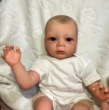 Realistic Reborn Baby Doll Lifelike Hand-Painted Hair Newborn Boy Girl Toys Gift