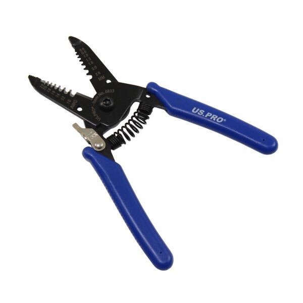 US PRO 6"" Wire Stripper Cutters Tool 0.6, 0.8, 1.0, 1.3, 1.6, 2.0 and 2.6mm