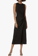 Club Monaco Women's Twist Front Knit Max Black X-Large