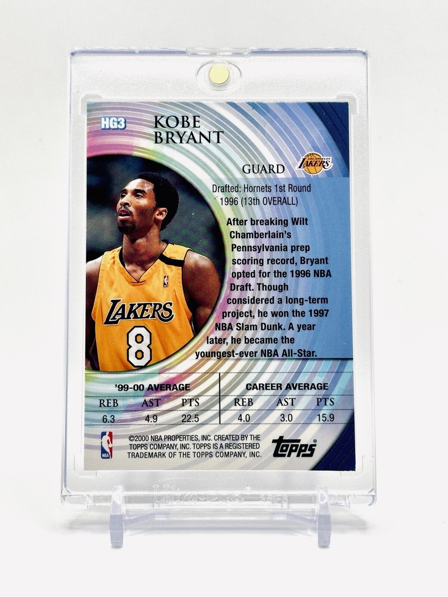 NBA KOBE BRYANT 2000-01 Topps Chrome BASKETBALL No. 107 LOS