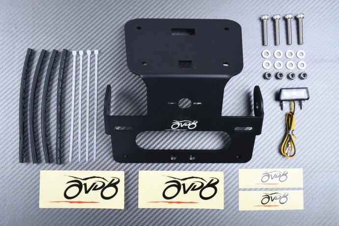 Support de plaque réglable pour YAMAHA MT03 avec supports de clignotants intégrés
