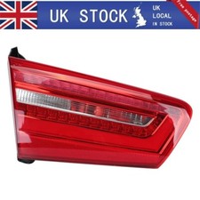 Left Inner LED Rear Tail Light Brake Stop Lamp For Audi A6 C7 Saloon 2012-2016