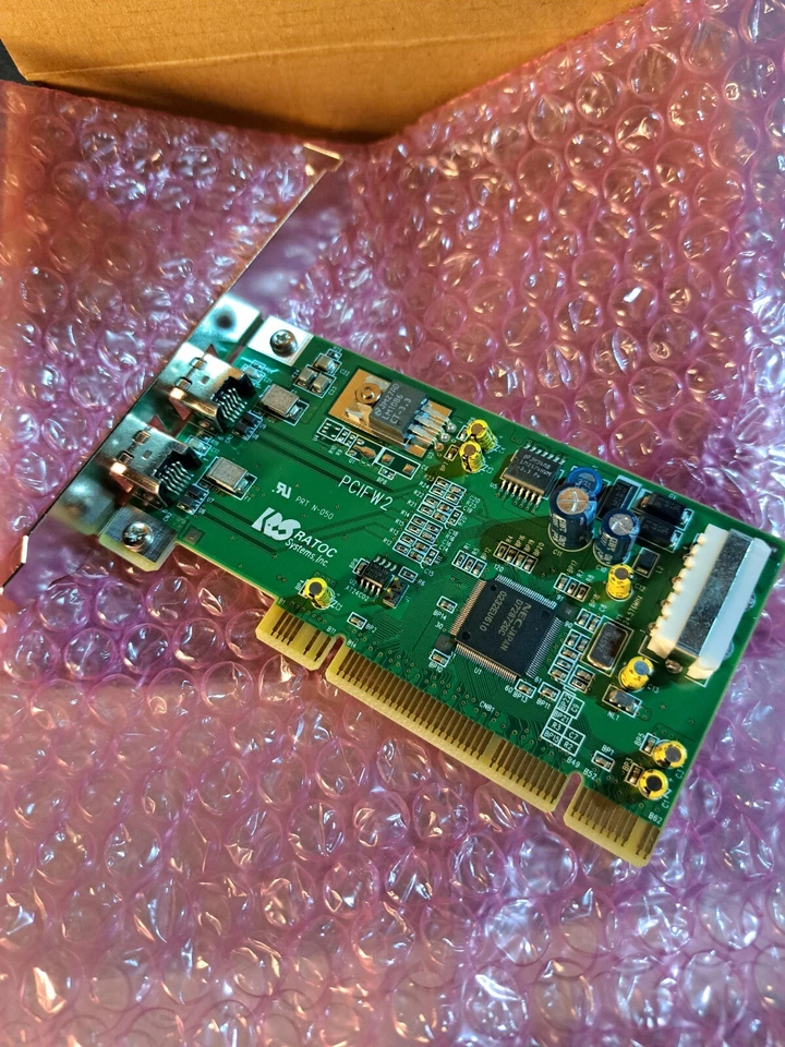 PCIFW2 PCI Board 1394 - 2 port RATOC- FACTORY BRAND NEW! -for Fuji FRONTIER - Image 2 of 4