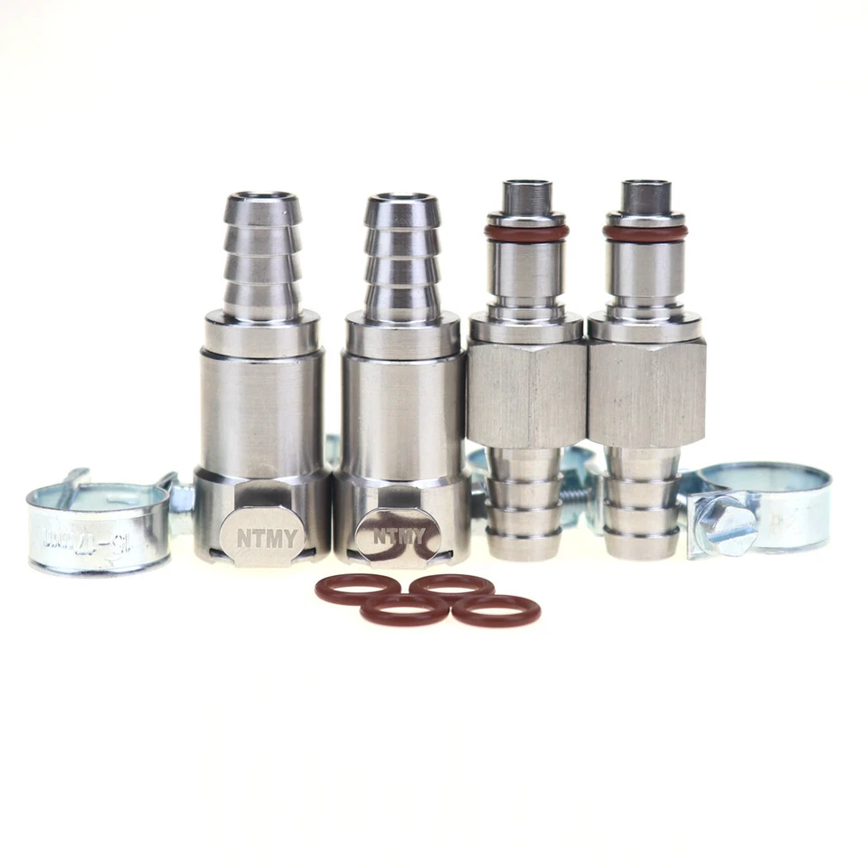 2 juegos Honda VTX 1800 3/8" tanque de gasolina línea de combustible acoplamiento de desconexión de liberación rápida Foto 2 de 4