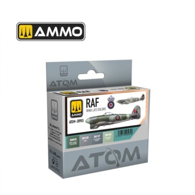 ATOM-20905 SPÄTE WWII RAF FLUGZEUGFARBEN ACRYLFARBEN SET MUNITION VON MIG JIMENEZ