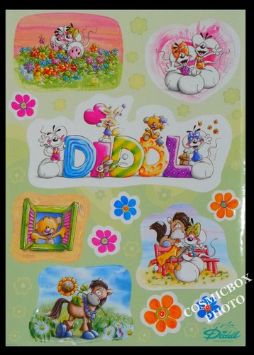 lot stickers repositionnables DIDDL pour vitres & fenêtres fenstersticker NEUF z - Foto 1 di 2