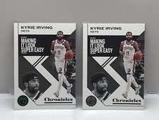 Lot of 2 Kyrie Irving 2019-20 Chronicles Green and Base #44 Brooklyn Nets