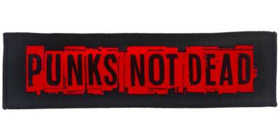 Punks Not Dead - Woven Patch - Super Strip - 8'' x 2''