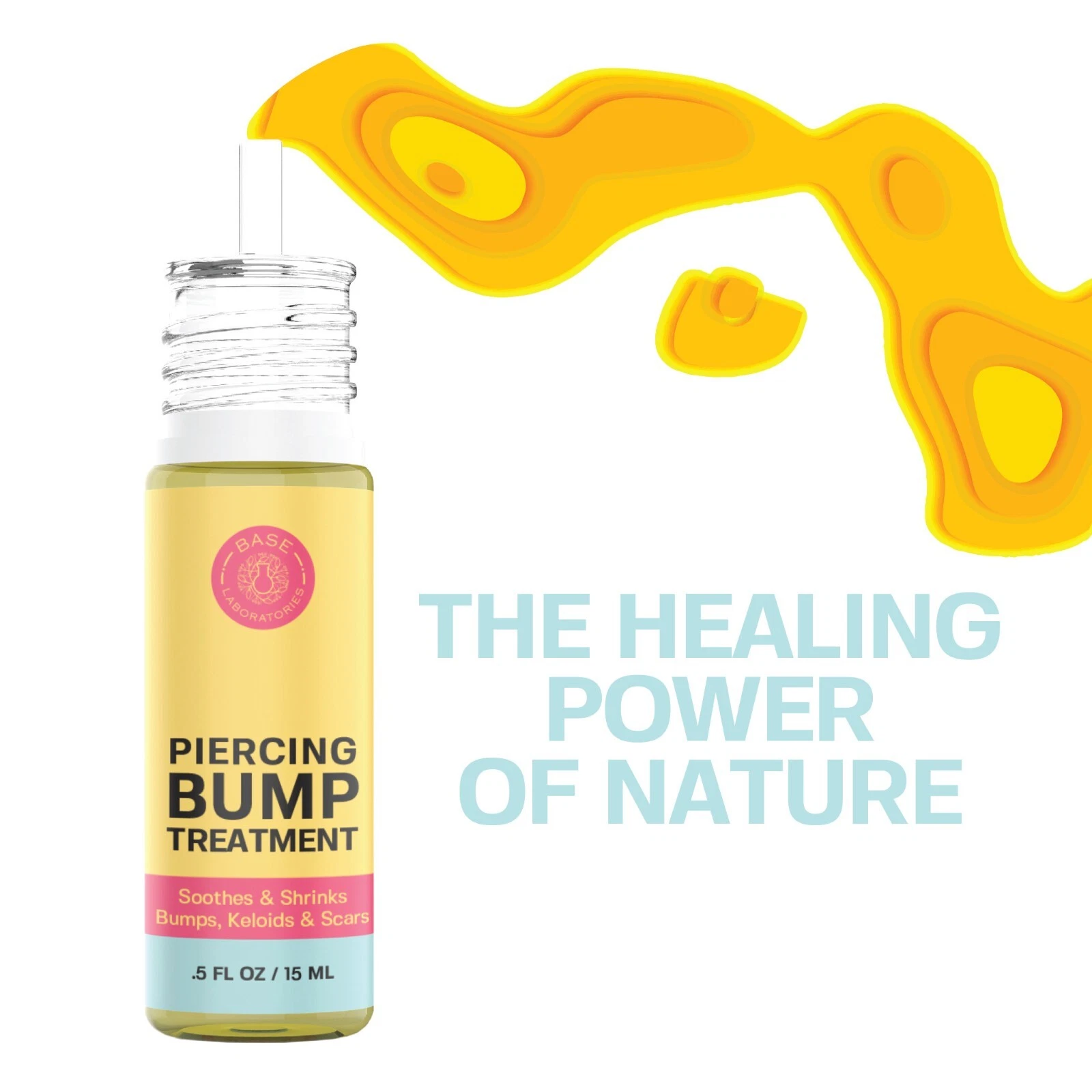 Base Labs Piercing Bump Shrinking Drops | Keloid Bump Remover 0.5 Fl Oz image 7