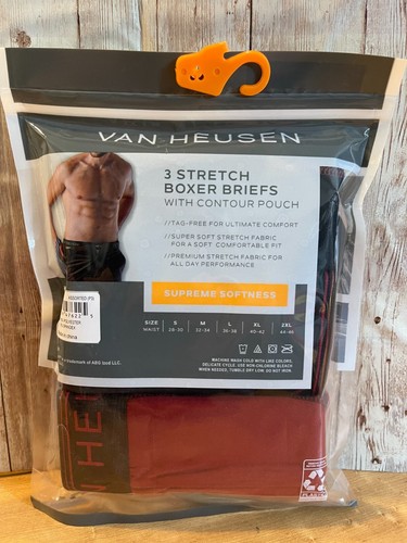 Paquete pequeño de 3 calzoncillos para hombre Van Heusen con bolsa de contorno suavidad suprema - Imagen 2 de 3