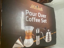 MITBAK Pour Over Coffee Maker Set | Kit Includes 40 OZ Gooseneck Kettle, Grinder