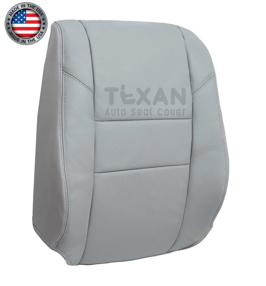 2005 2006 Toyota Tundra Passenger Lean Back Synthetic Leather Seat Cover Gray - Image 2 of 4