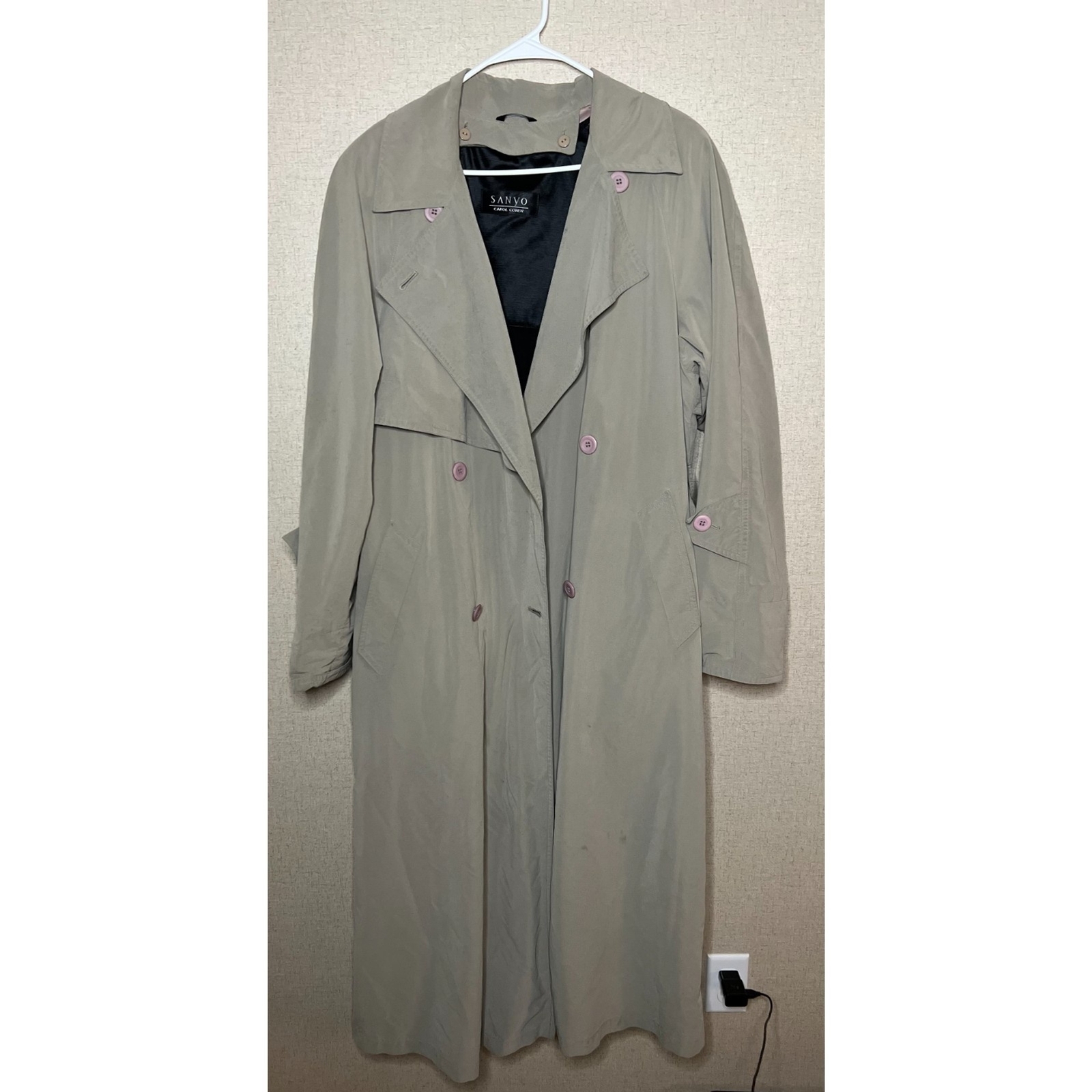 sanyo carol cohen trench coat