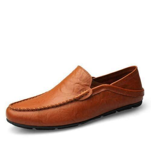 Herren Echtleder Schuhe Loafers Fahren Freizeit Boot Weiche Mokassin Slipper Neu - Bild 5 von 13