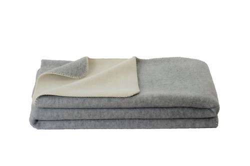 Hochwertige Kuscheldecke "Ökolana" 100% deutsche Schurwolle mollig wärmend - Bild 48 von 51