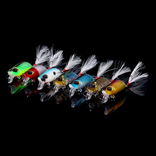 7PCS Lot Crankbait 5.5cm/8g Minnow Fishing Lure Hook Tackle Hard Bait Wobbler - Picture 2 of 16