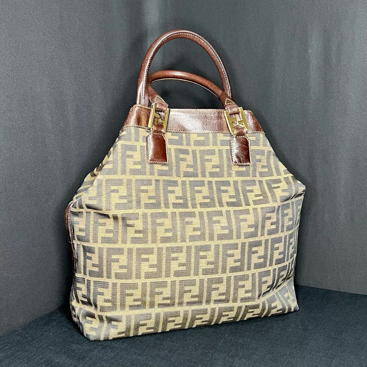 brown fendi tote bag