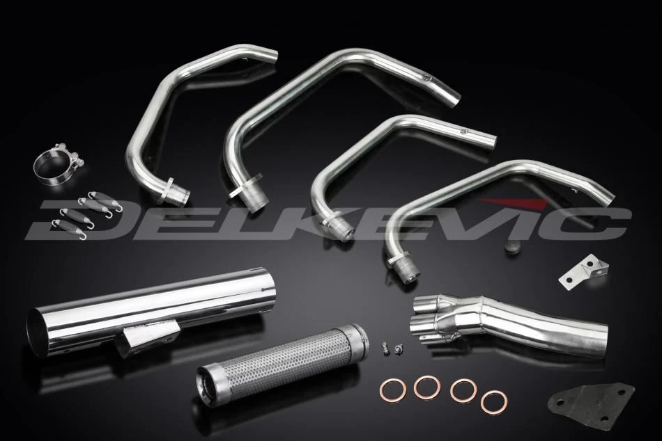 Delkevic Complete 4-1 Stainless Exhaust - Kawasaki KZ650 B C CSR SR 1976-1983 - Image 2 of 4