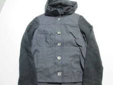 Prana Womens Size M Basic Jacket Dark Gray/Black Hooded Outerwear