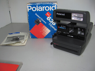 Polaroid 636 Close-Up Instant Film Camera As New Film Tested & Working In Box