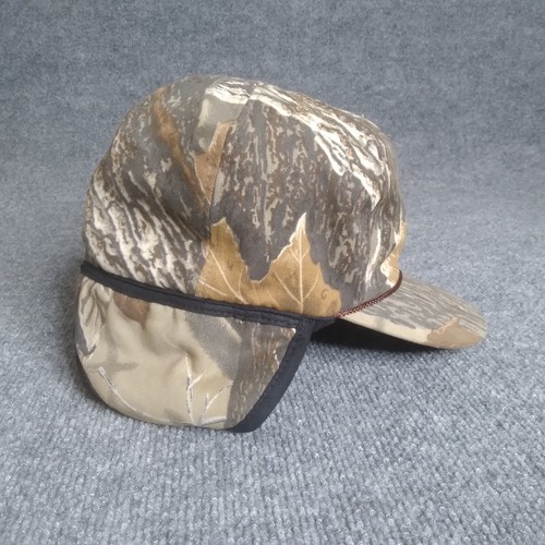 Real Tree Camouflage Hunting Hat With Ear Protection Adult Large - Picture 2 of 7
