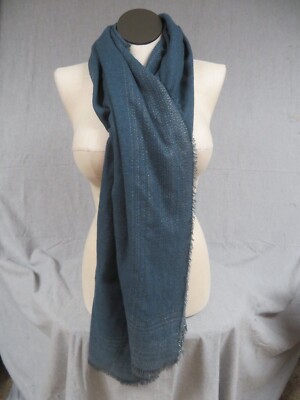 LC Lauren Conrad Scarf Shawl 77 x W/Gold Metalic